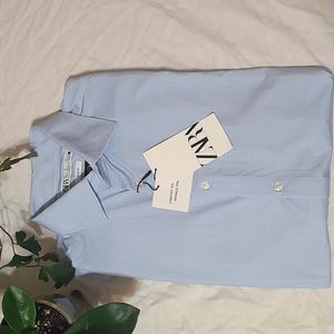 Zara Men's Slim Fit Button Up Dress Shirt